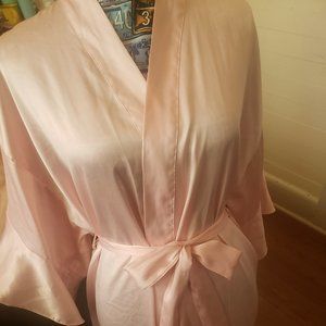 Victoria Secret Flounce Satin Robe
